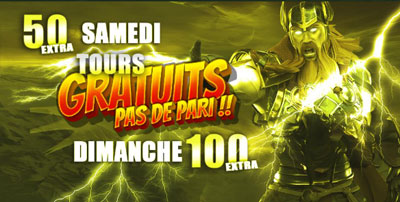 Free spins du week end bonus du week end thor casino
