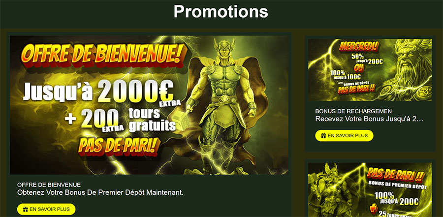page promotion thor casino